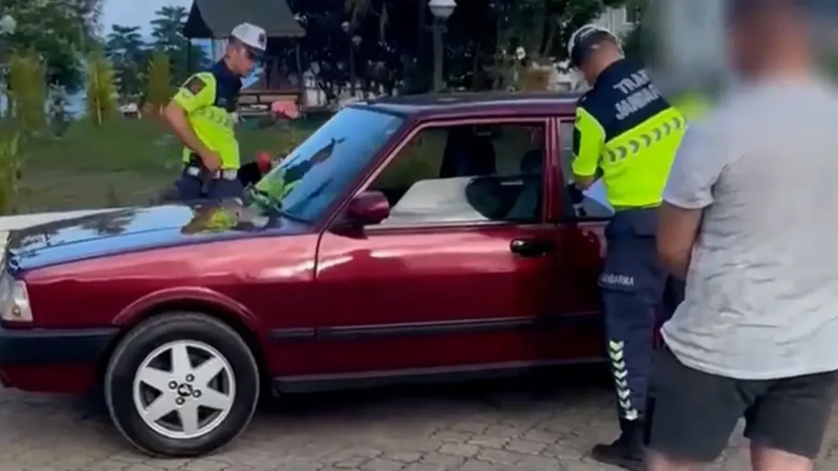 Drift görüntülerini paylaştı! 165 bin lira ceza kesildi