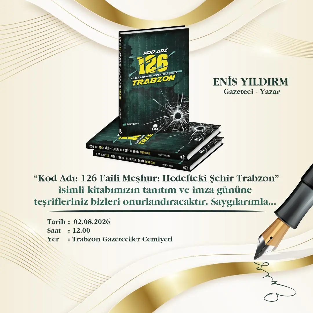Enis Yıldırım’dan Trabzon’da kitap tanıtım ve imza günü