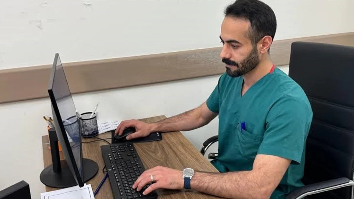 Filistinli doktor Giresun'daki hastanede hizmet veriyor