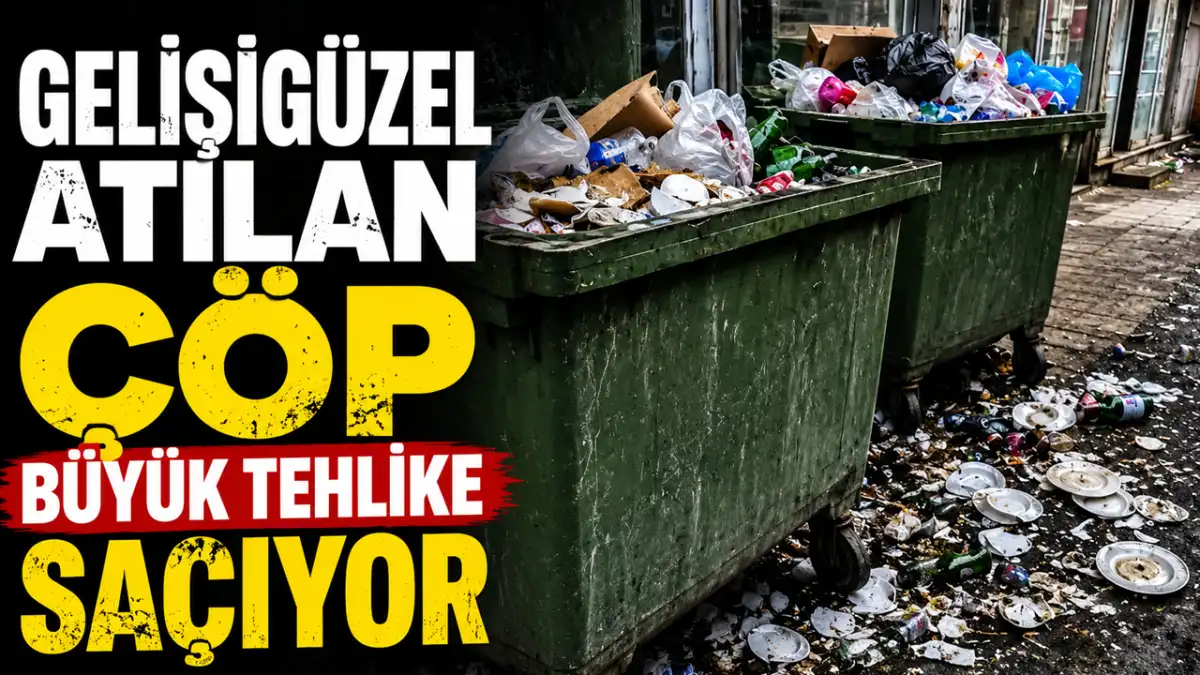 Gelişigüzel atılan çöp büyük tehlike saçıyor