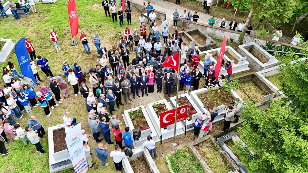 Giresun'da 15 Temmuz şehidi İsmail Kefal kabri başında anıldı