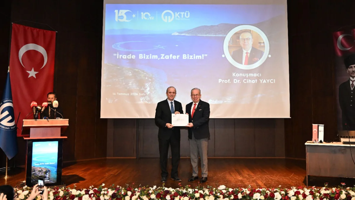 Milli Birlik ve Demokrasi Günü’nün 10. yıl dönümünde,  KTÜ’de ”İrade Bizim, Zafer Bizim!” Konferansı düzenlendi