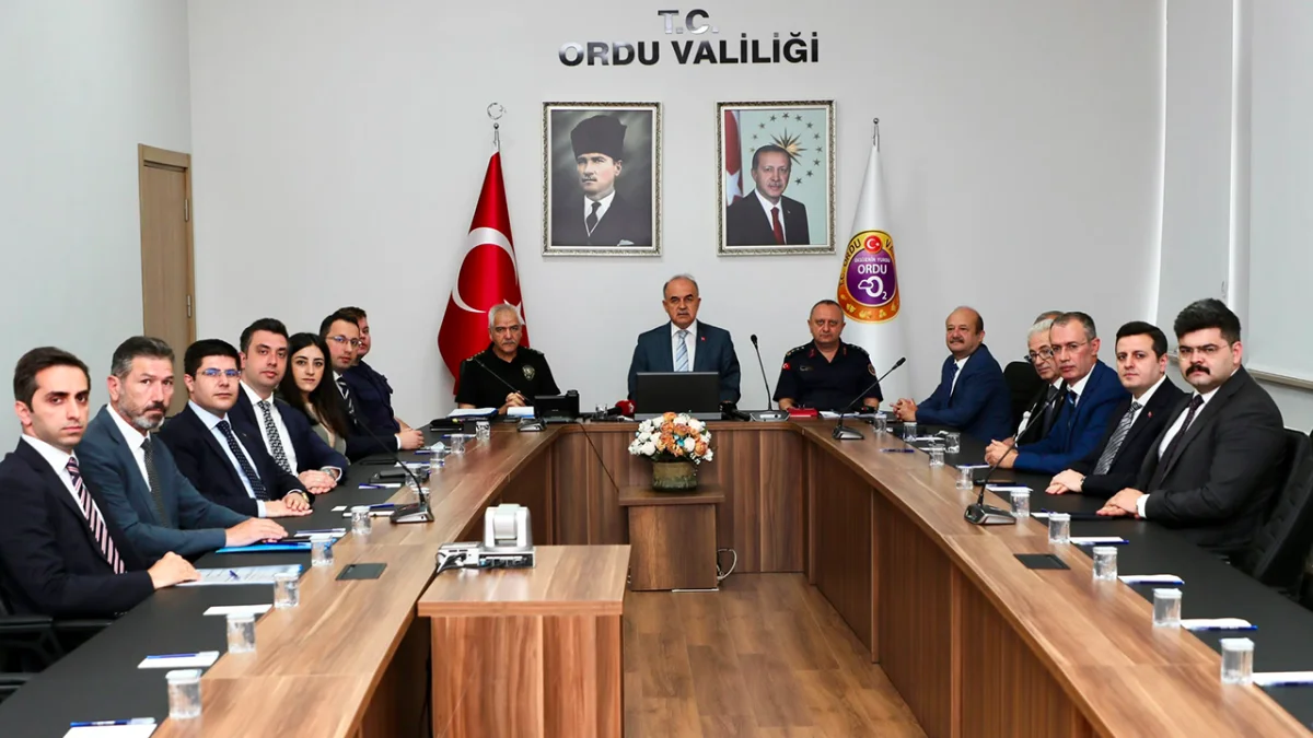 Ordu’da güvenlik toplantısı: Trafik, sahipsiz hayvanlar ve deniz uyarısı gündemde