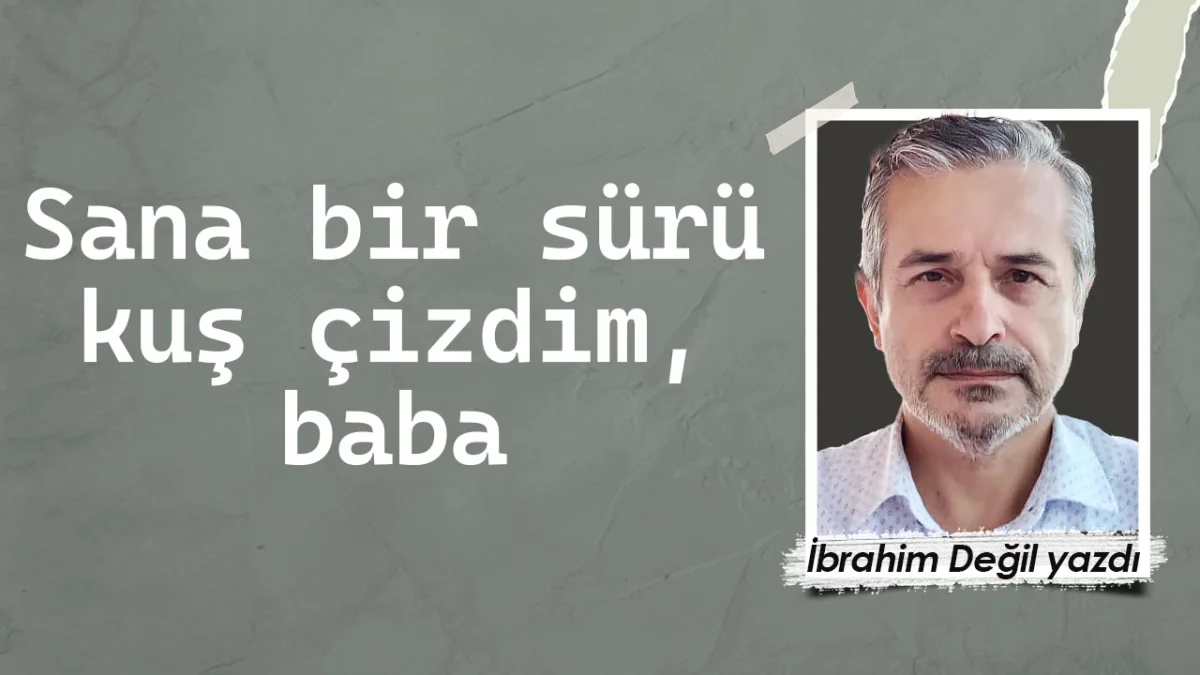 Sana bir sürü kuş çizdim, baba