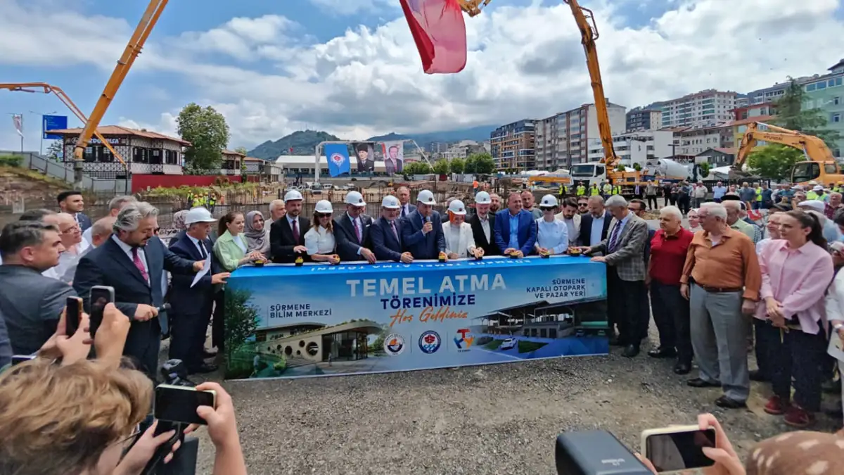 Sürmene’de Emine Bayraktar Bilim Merkezi ile Modern Pazar Yeri’nin temeli atıldı