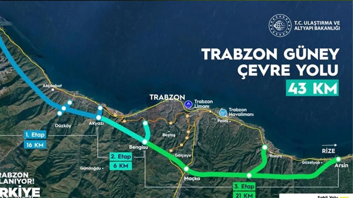 Trabzon Güney Çevre Yolu’nda 30 milyar TL’lik dev imza!