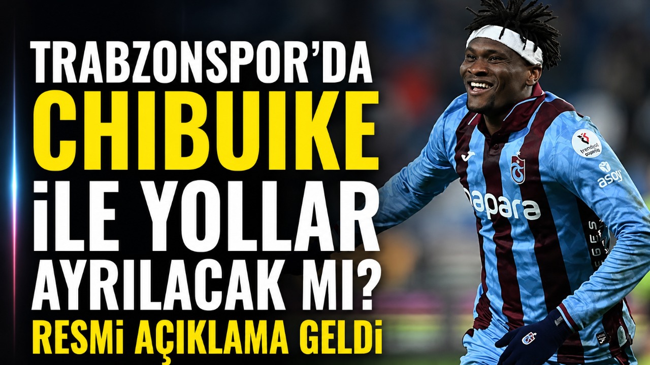 Trabzonspor'da Chibuike ile yollar ayrılacak mı? Resmi açıklama geldi