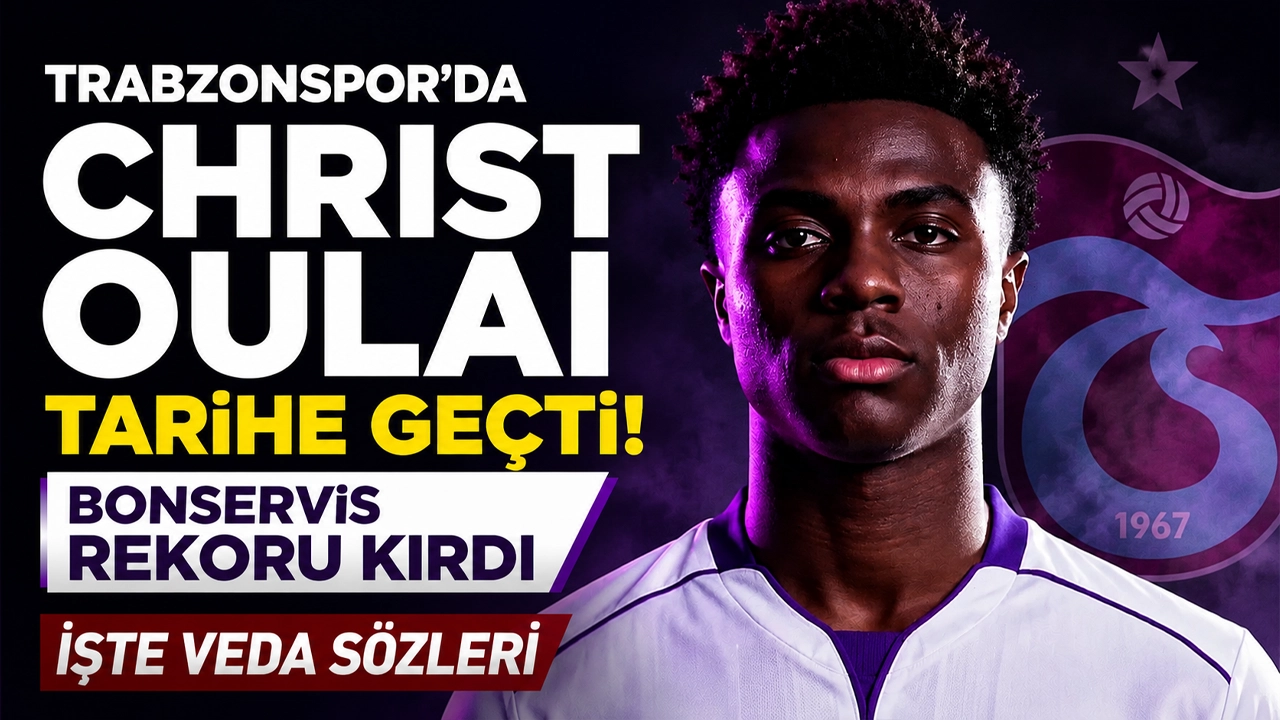 Trabzonspor'da Christ Oulai tarihe geçti: Bonservis rekoru kırdı