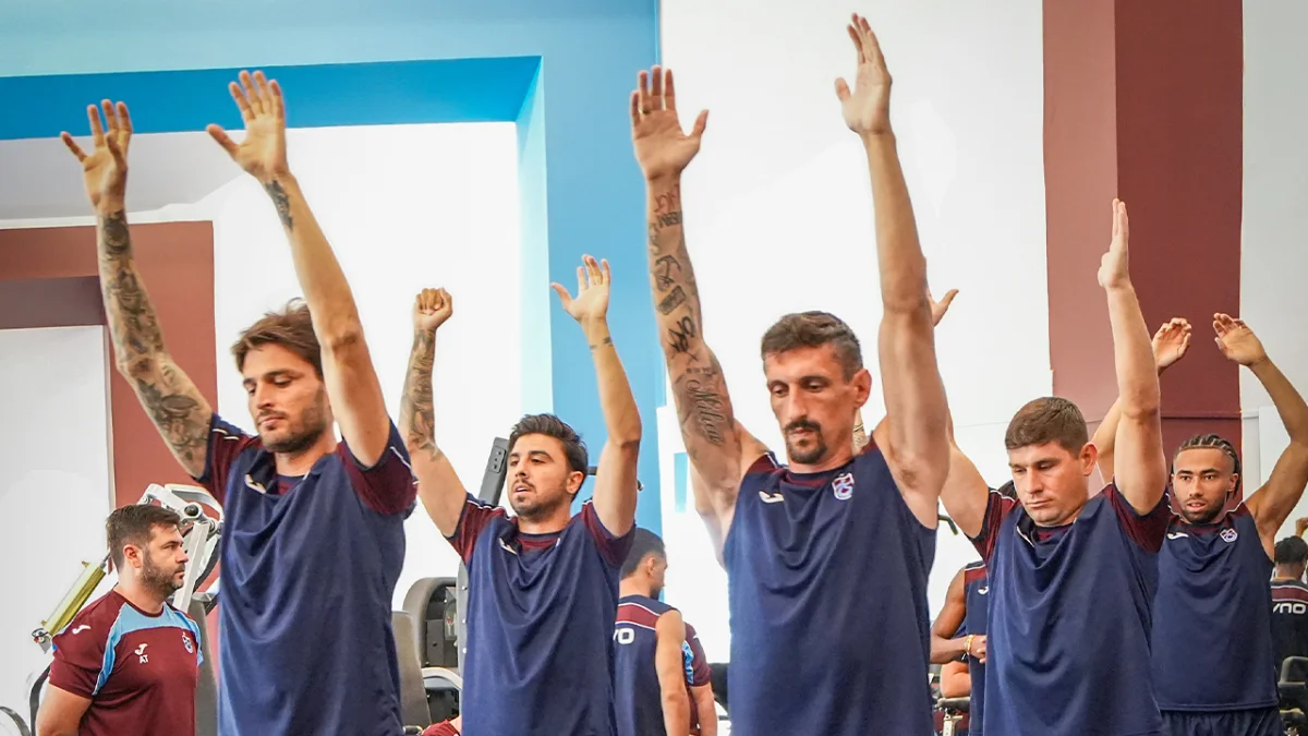 Trabzonspor’da sabah antrenmanı tamamlandı! Fırtına harıl harıl