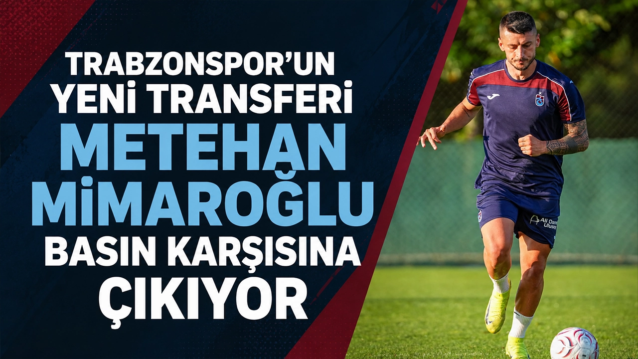 Trabzonspor'un yeni transferi Metehan Mimaroğlu basın karşısına çıkıyor
