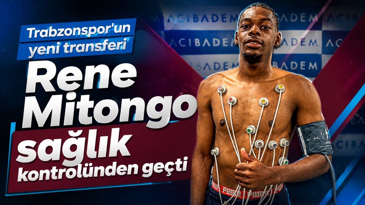 Trabzonspor'un yeni transferi Rene Mitongo sağlık kontrolünden geçti