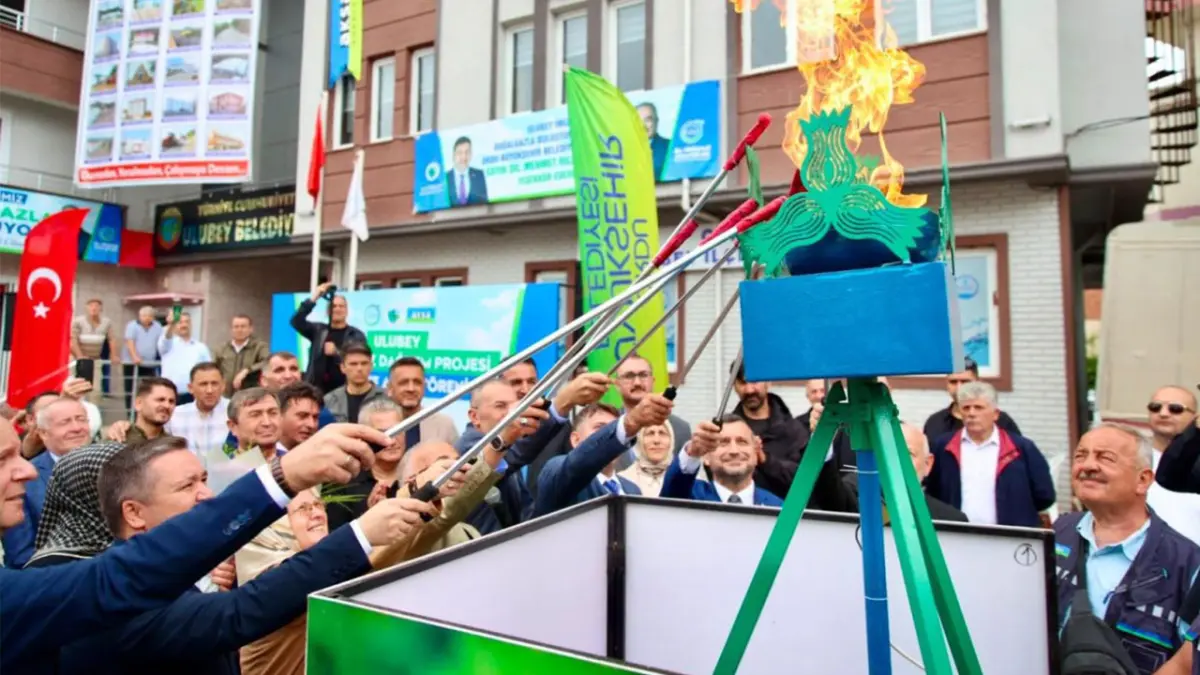 Ulubey'de doğal gaz dönemi başladı, ilk abonelere gaz verildi