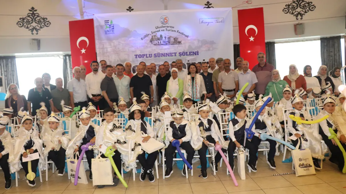 Ünye'de 55 çocuk için toplu sünnet töreni düzenlendi