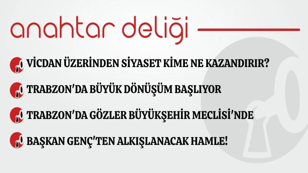 Anahtar Deliği 30.07.2026  Vicdan üzerinden siyaset kime ne kazandırır?