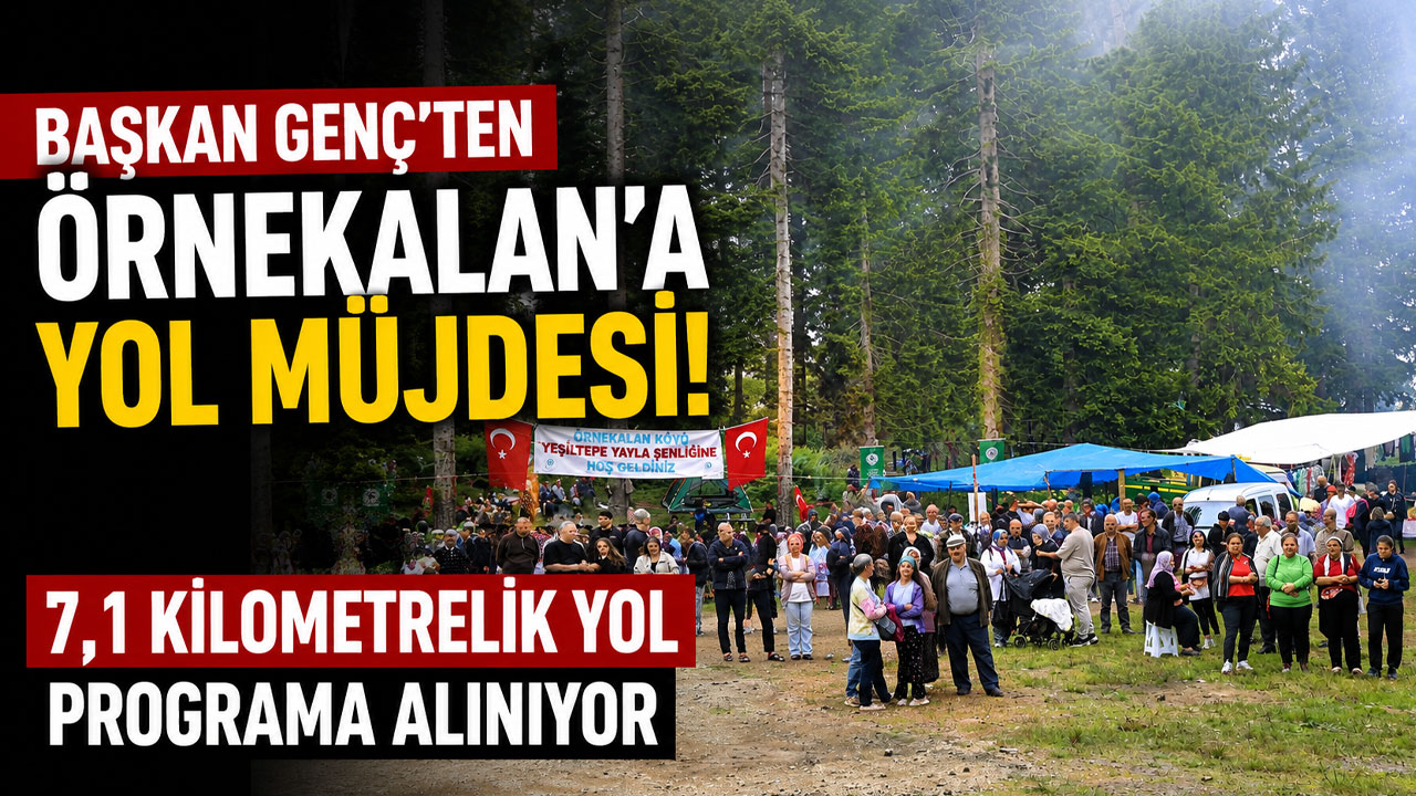 Başkan Genç'ten Örnekalan'a yol müjdesi! 7,1 kilometrelik yol programa alınıyor