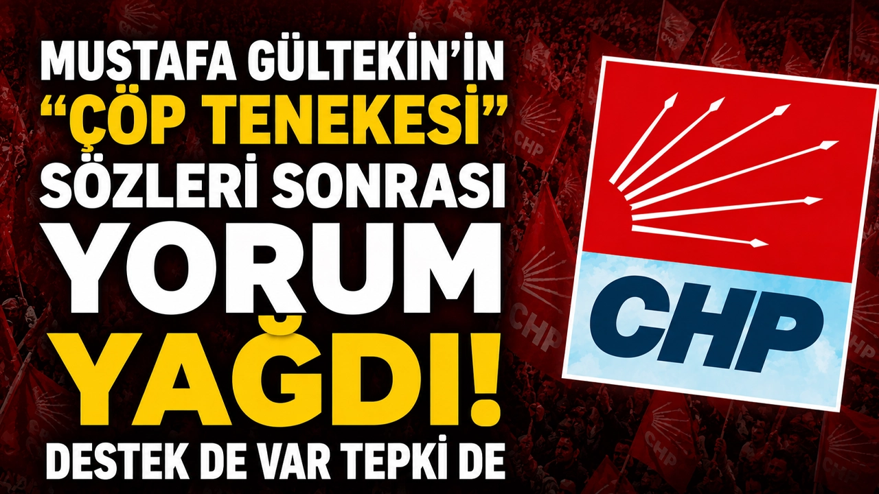 Mustafa Gültekin'in "çöp tenekesi" sözleri sonrası yorum yağdı! Destek de var tepki de