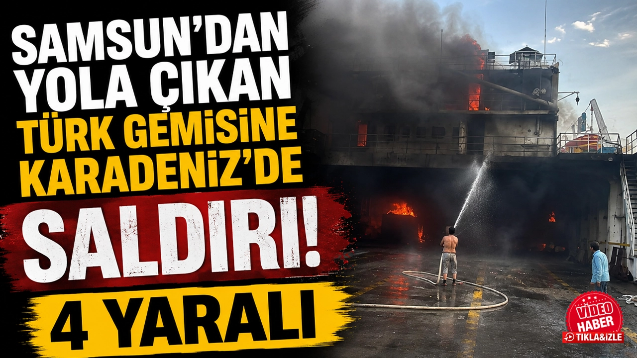 Samsun'dan yola çıkan Türk gemisine Karadeniz'de saldırı! 4 yaralı