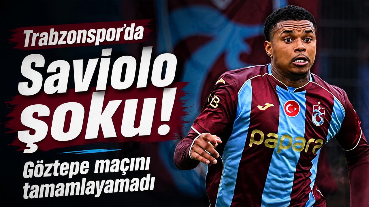 Trabzonspor’da Saviolo şoku! Göztepe maçını tamamlayamadı