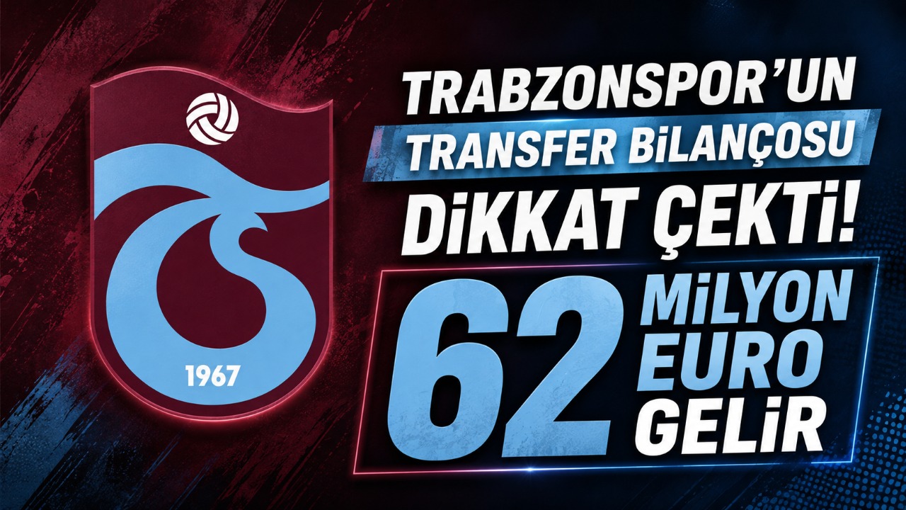 Trabzonspor’un transfer bilançosu dikkat çekti! 62 milyon euro gelir