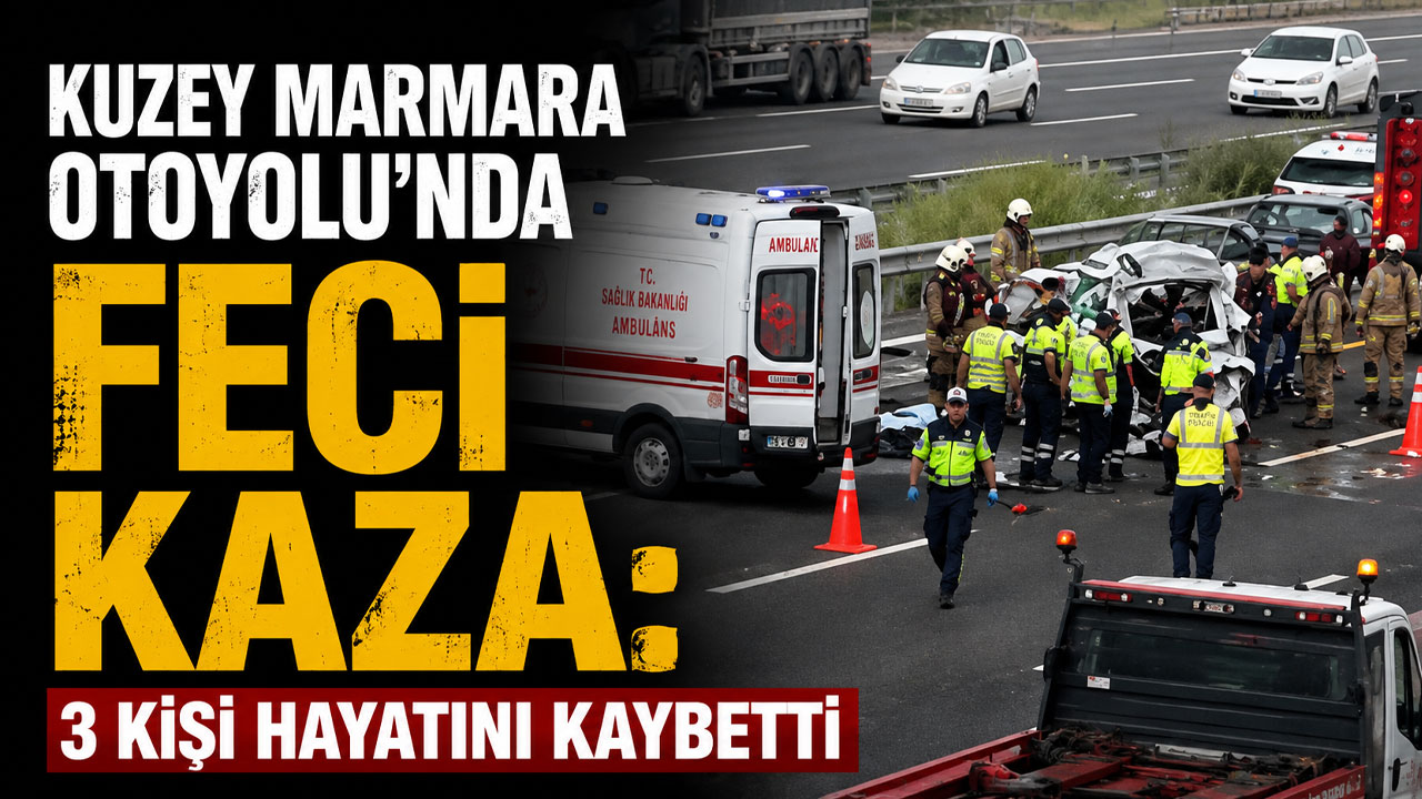 Kuzey Marmara Otoyolu’nda feci kaza: 3 kişi hayatını kaybetti