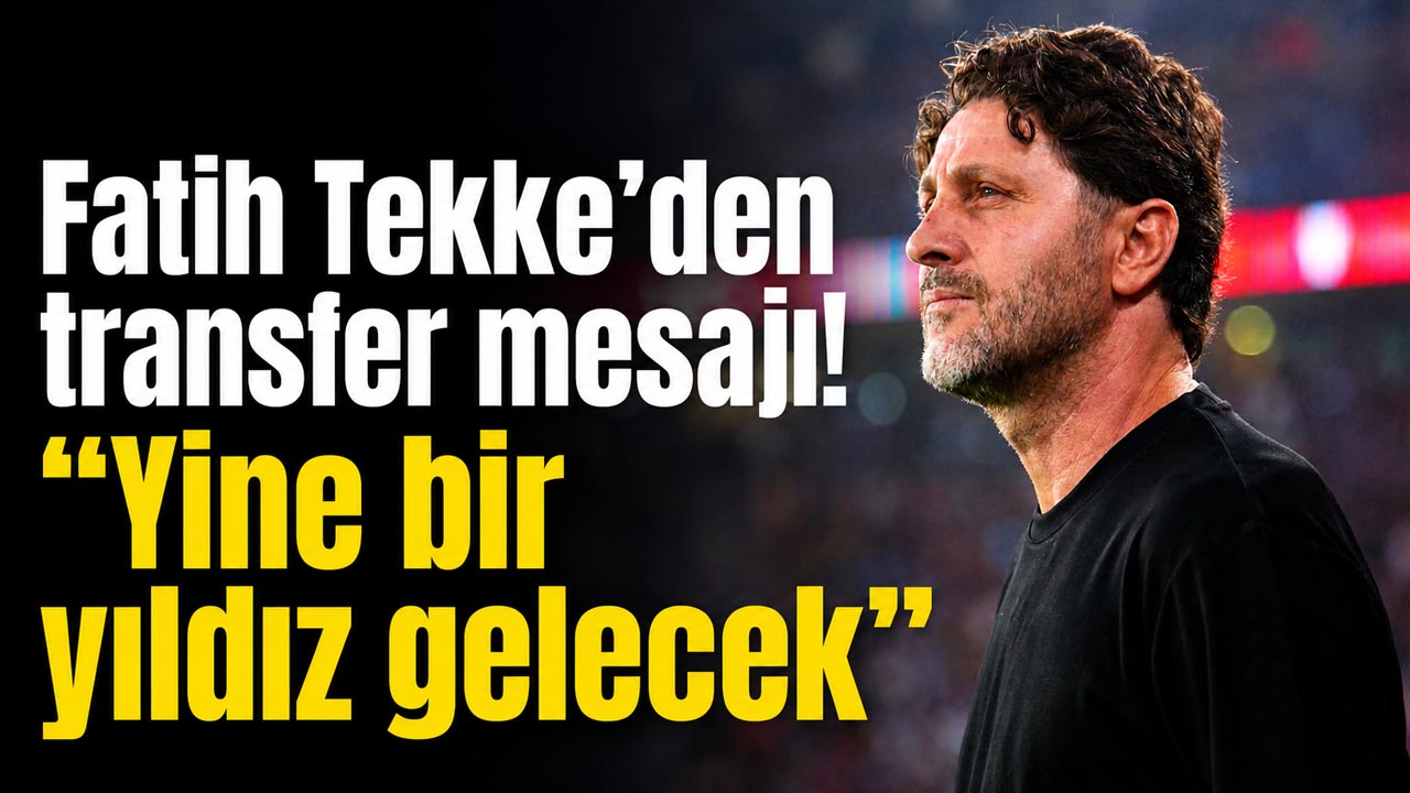 Fatih Tekke’den transfer mesajı! “Yine bir yıldız gelecek”