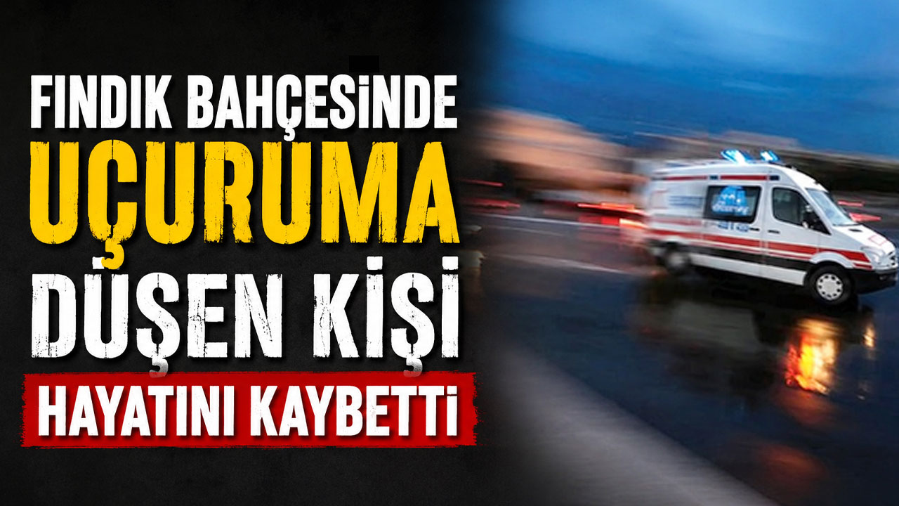 Giresun’da fındık bahçesinde uçuruma düşen kişi hayatını kaybetti