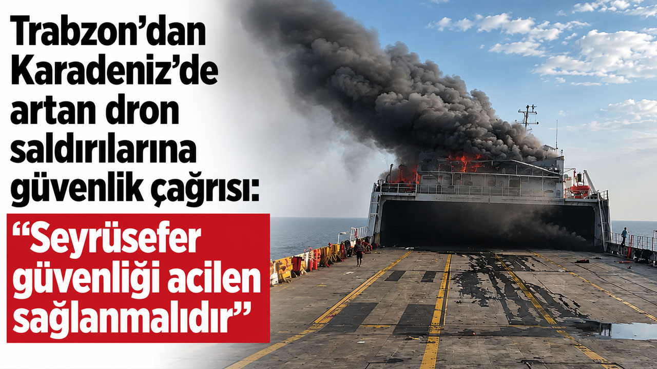 Trabzon’dan Karadeniz’de artan dron saldırılarına güvenlik çağrısı: "Seyrüsefer güvenliği acilen sağlanmalıdır"