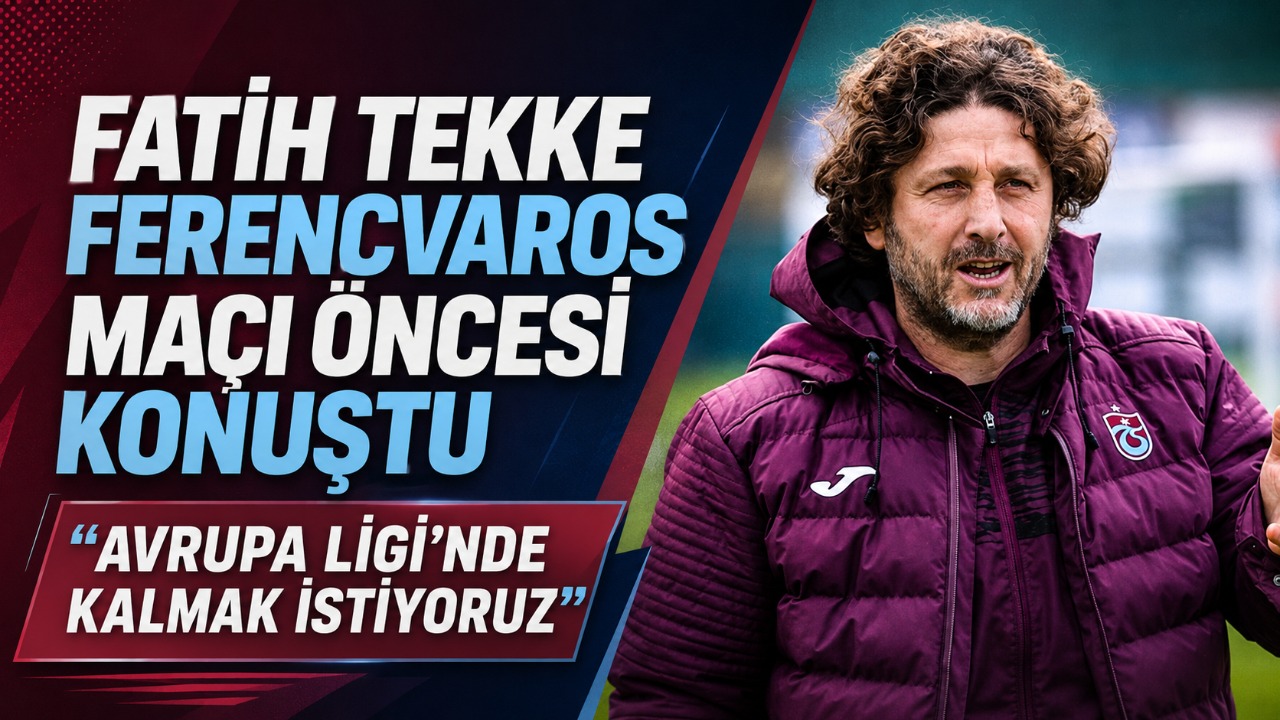 Fatih Tekke Ferencvaros maçı öncesi konuştu: "Avrupa Ligi'nde kalmak istiyoruz