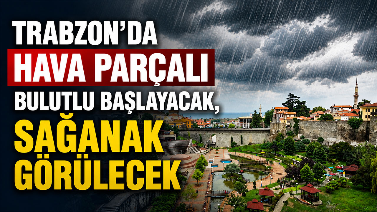 Trabzon’da hava parçalı bulutlu başlayacak, sağanak görülecek