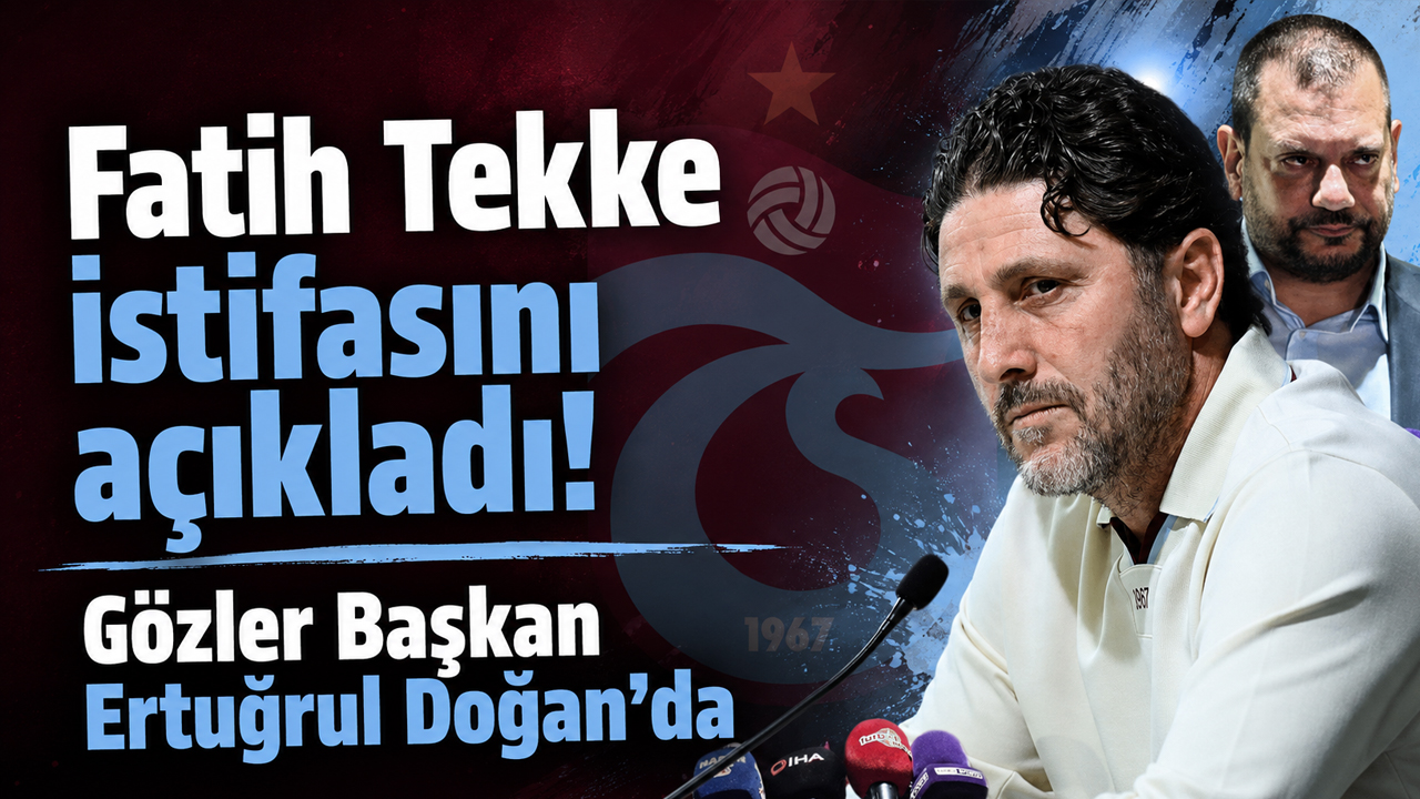 Trabzonspor'da Fatih Tekke'nin istifasının ardından gözler Başkan Ertuğrul Doğan’da