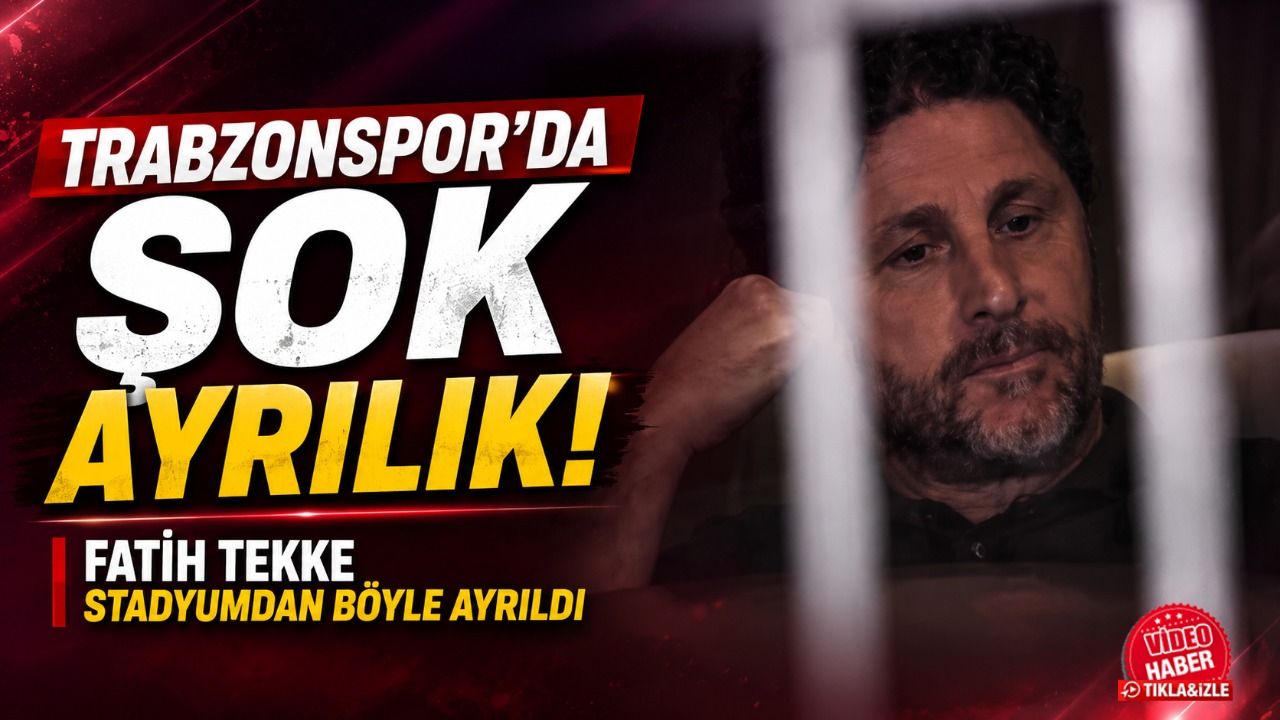 Trabzonspor’da şok ayrılık! Fatih Tekke stadyumdan böyle ayrıldı