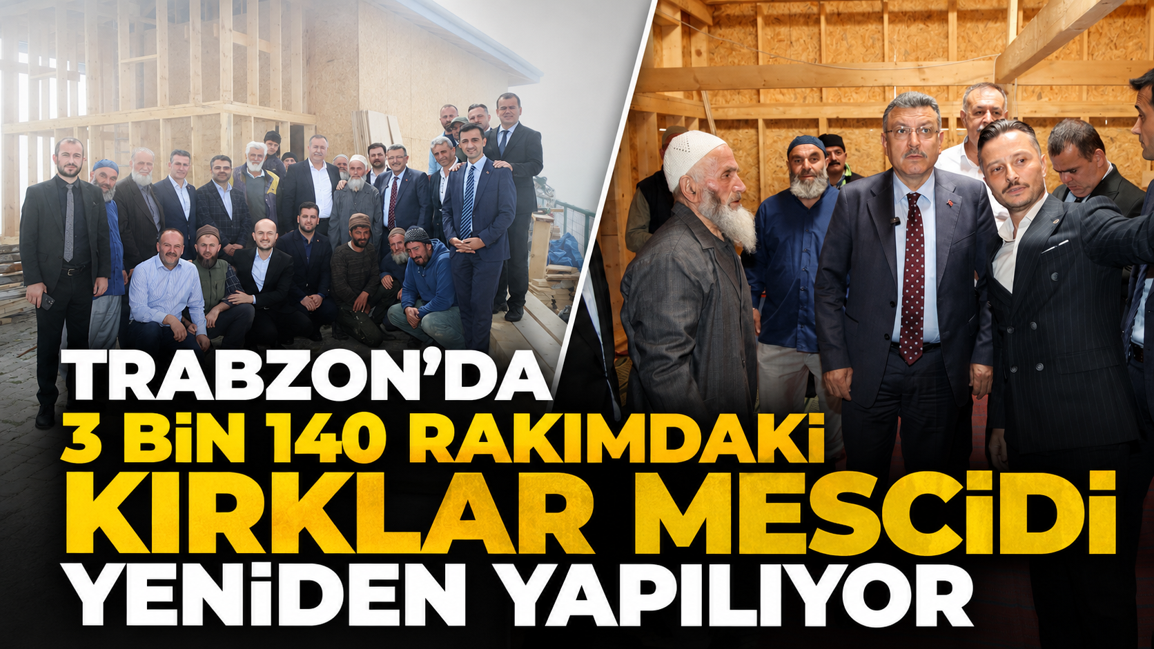 Trabzon’da 3 bin 140 rakımdaki Kırklar Mescidi yeniden yapılıyor