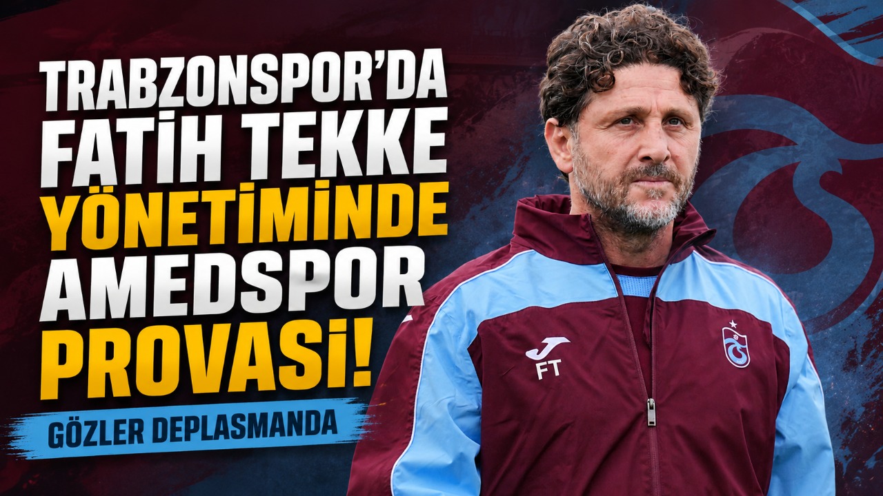 Trabzonspor’da Fatih Tekke yönetiminde Amedspor provası! Gözler deplasmanda