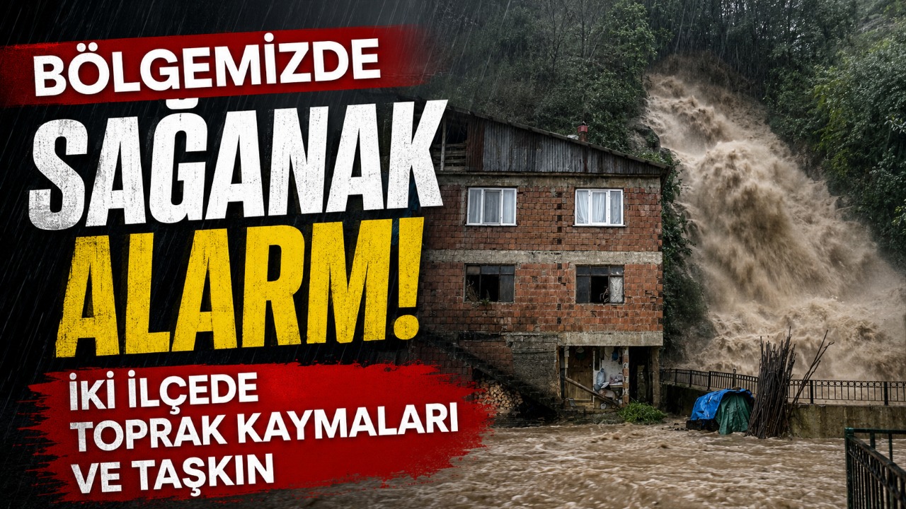 Bölgemizde sağanak alarmı! İki ilçede toprak kaymaları ve taşkın