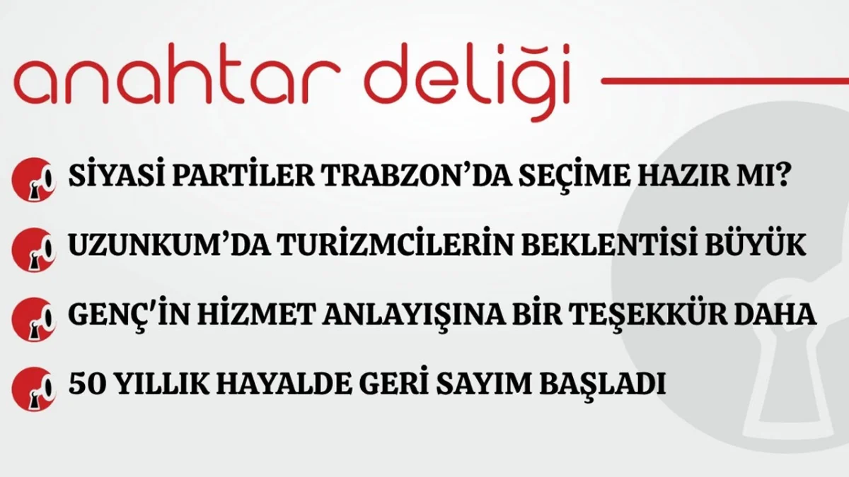 Anahtar Deliği 24.08.2026 Siyasi partiler Trabzon’da seçime hazır mı?