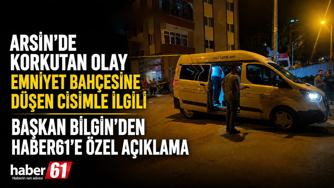 Arsin Belediye Başkanı Hamza Bilgin’den düşen cisimle ilgili Haber61’e özel açıklama