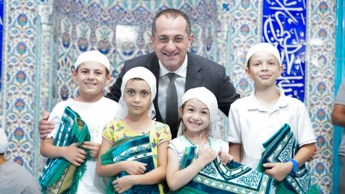Başkan Ekim, Yaz Kur’an Kursu öğrencileriyle bir araya geldi