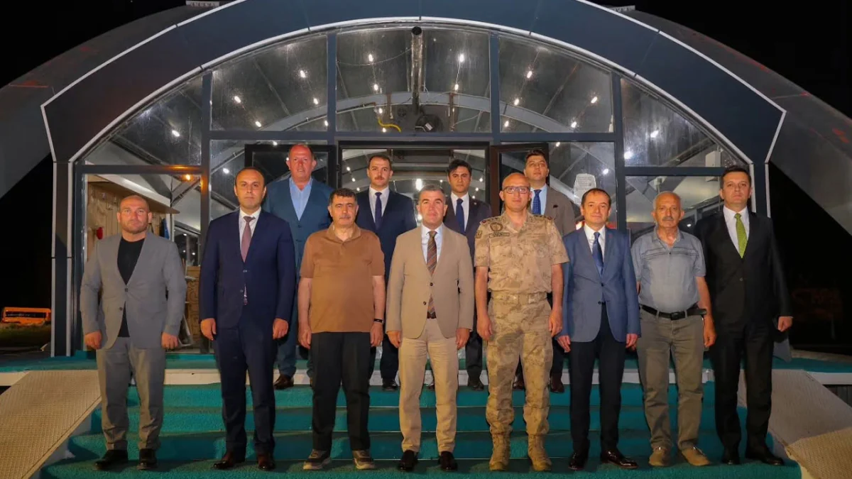 Bayburt İl Jandarma Komutanı Fatih Aslan’a veda yemeği