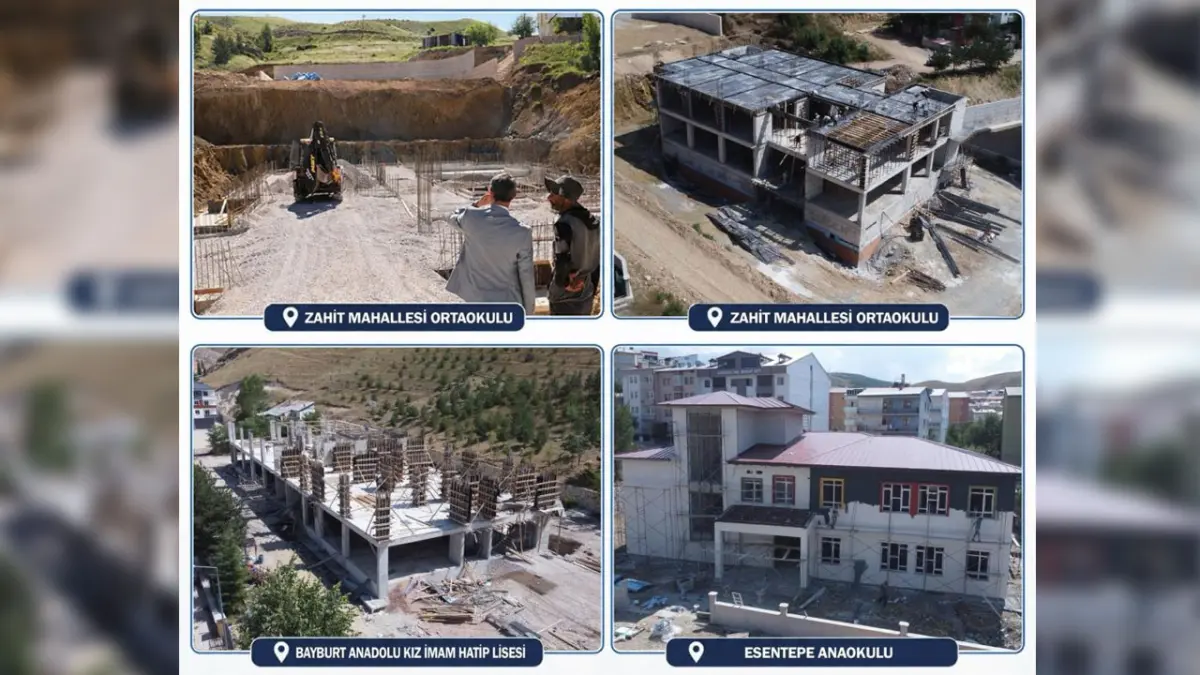 Bayburt’ta eğitim yatırımları hız kesmeden devam ediyor