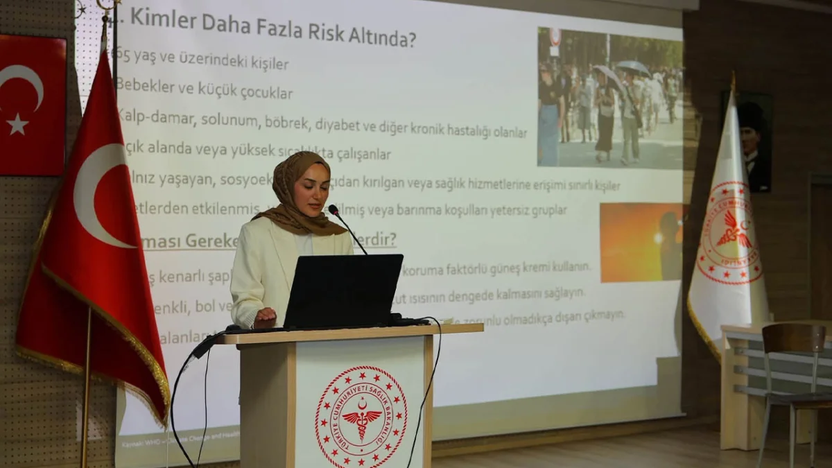 Bayburt’ta iklim krizinin sağlığa etkileri anlatıldı