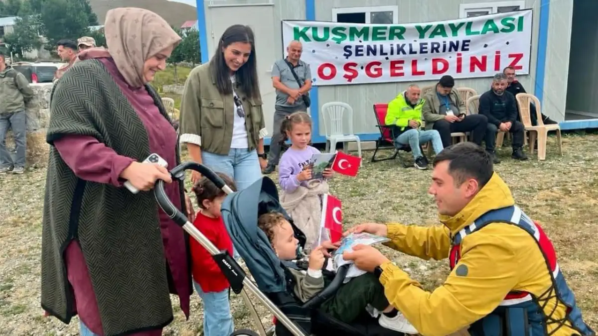 Bayburt’ta yayla şenliğinde 763 kişiye güvenlik bilgilendirmesi