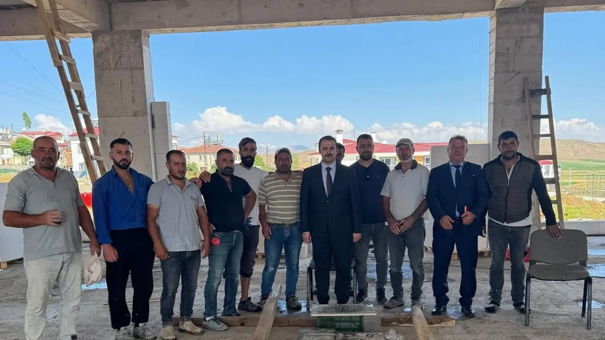 Demirözü’nde Öğretmenevi inşaatında inceleme yapıldı