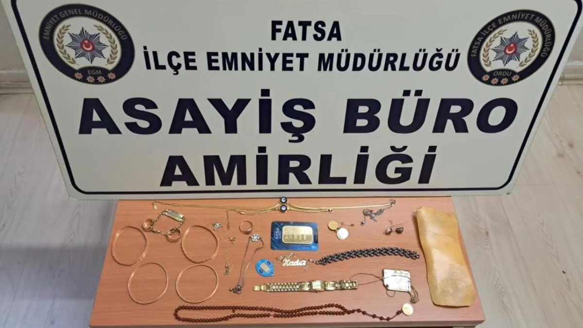 Fatsa’da 1 milyon 200 bin TL’lik altın hırsızlığı! 4 şüpheli Malatya’da yakalandı