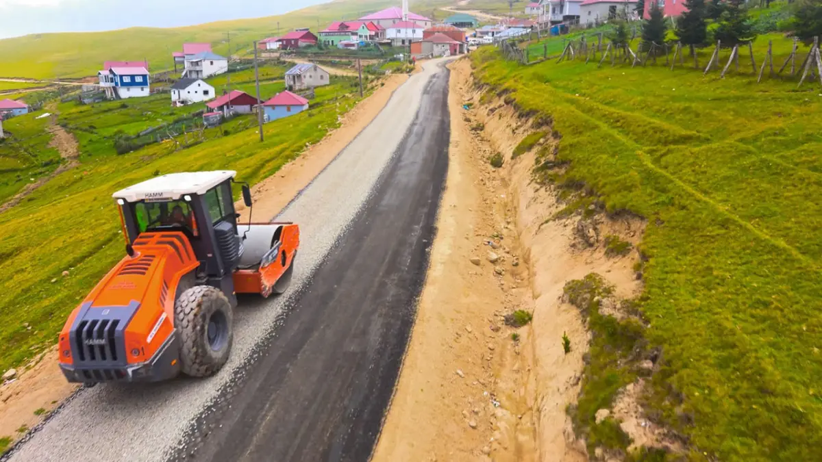 Giresun’da yayla yolunda ulaşımı rahatlatacak çalışma tamamlandı