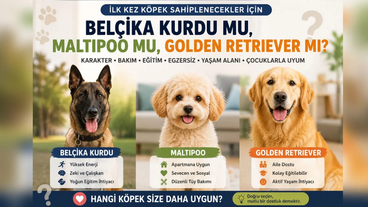 İlk Kez Köpek Sahiplenecekler İçin Belçika Kurdu mu, Maltipoo mu, Golden Retriever mı?