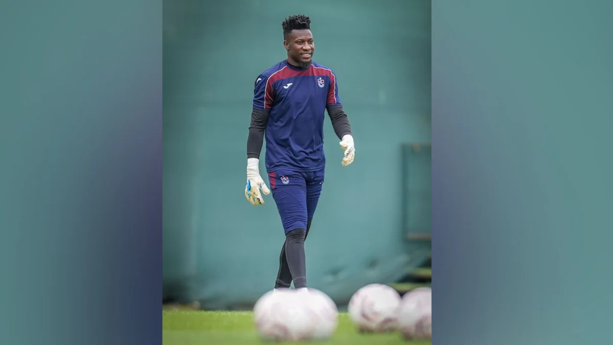 Kazanın ardından gözler Onana’daydı! Trabzonspor antrenmanında yer aldı