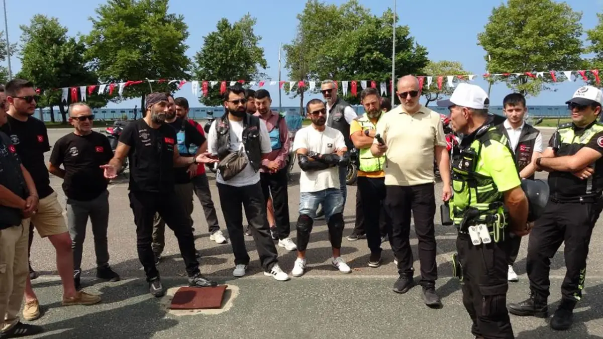 Ordu’da motosiklet sürücülerine güvenli sürüş eğitimi verildi