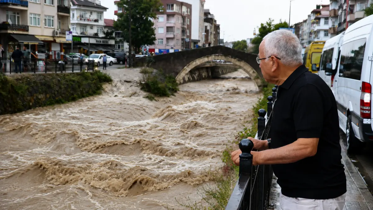 Ordu’da sağanak sonrası derelerin su seviyesi yükseldi