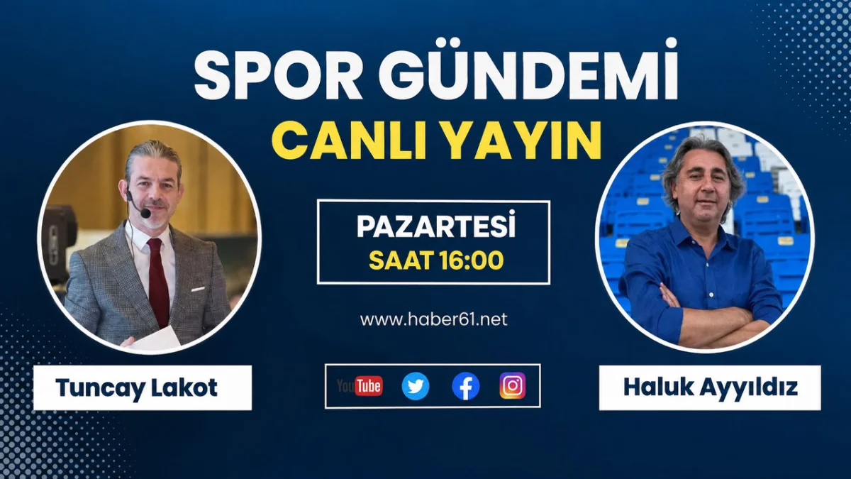 Spor Gündemi Saat 16:00'da Haber61TV'de