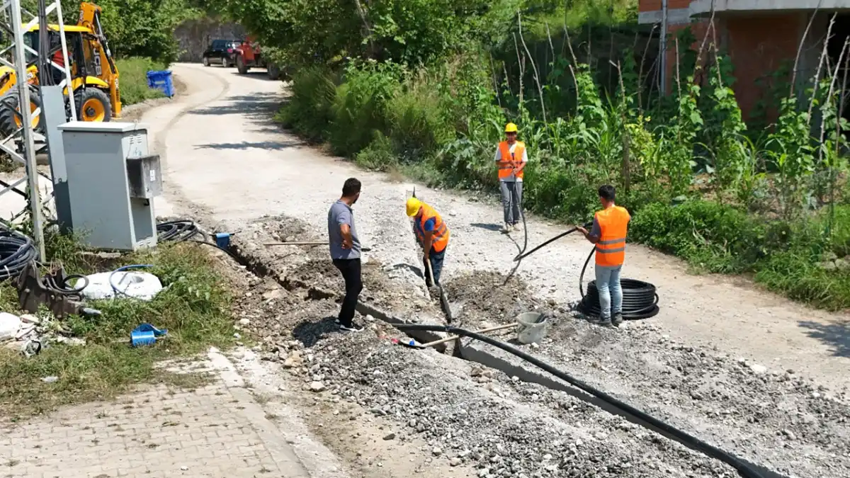 Trabzon Araklı’da su yatırımı: Ortaköy’e yeni hat kazandırıldı
